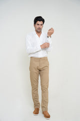 White Cuban Collar Shirt