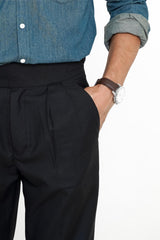 Black Gurkha Pant - Regular Fit