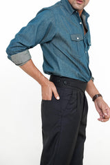 Black Gurkha Pant - Regular Fit
