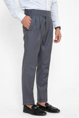 Grey Gurkha Pant - Regular Fit