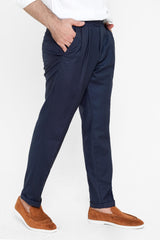 Navy Blue Gurkha Pant - Regular Fit