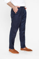 Navy Blue Gurkha Pant - Regular Fit
