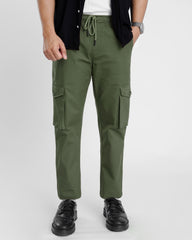 Green Cargo Trouser - Relaxed Fit