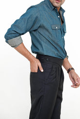 Black Gurkha Pant - Regular FitPantGarderobe Clothing