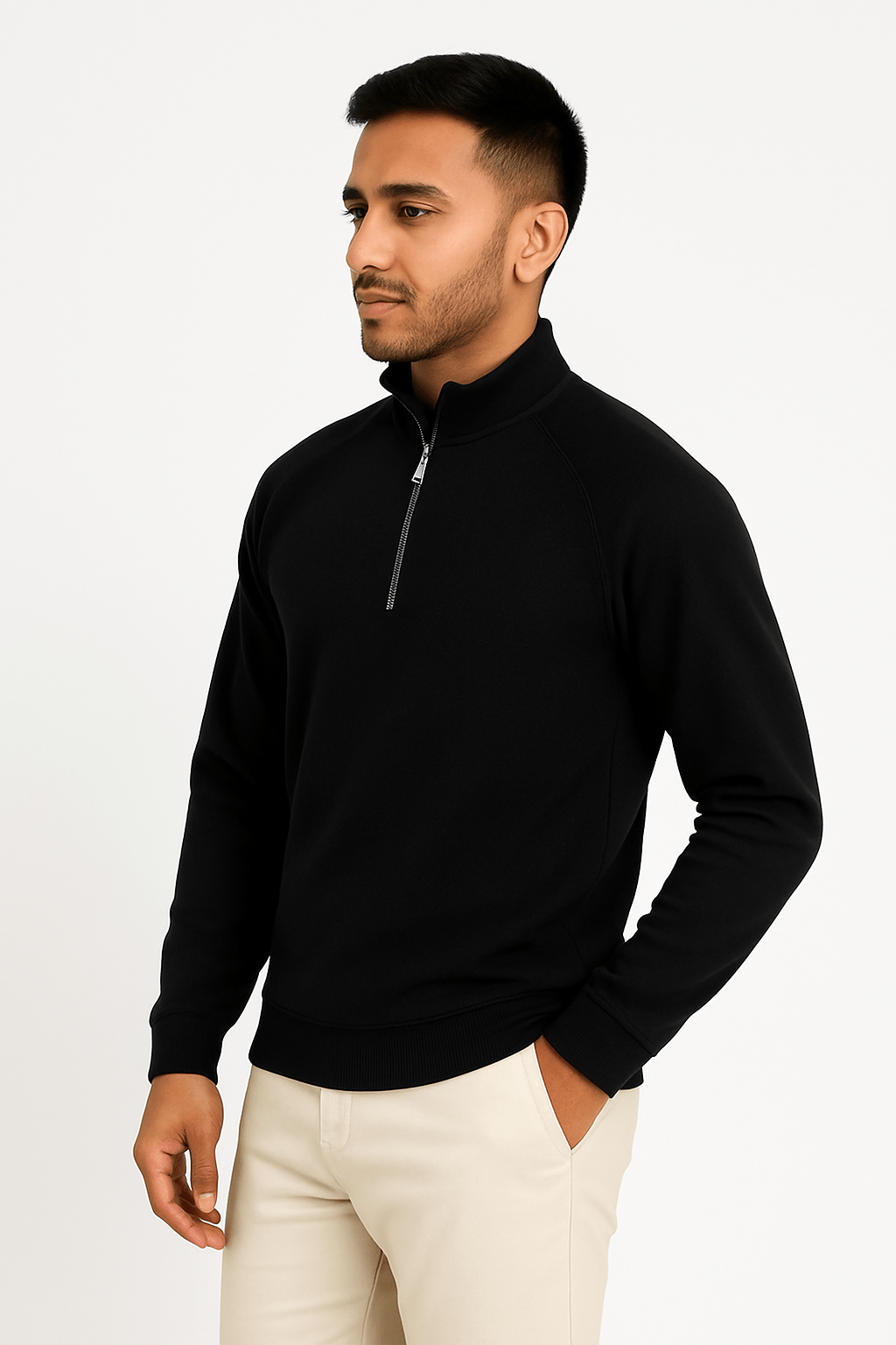 Black MockNeck - SweatShirtGarderobe Clothing