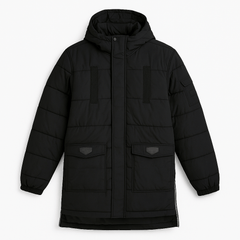 Black Puffer Hoodie JacketGarderobe Clothing