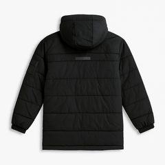 Black Puffer Hoodie JacketGarderobe Clothing