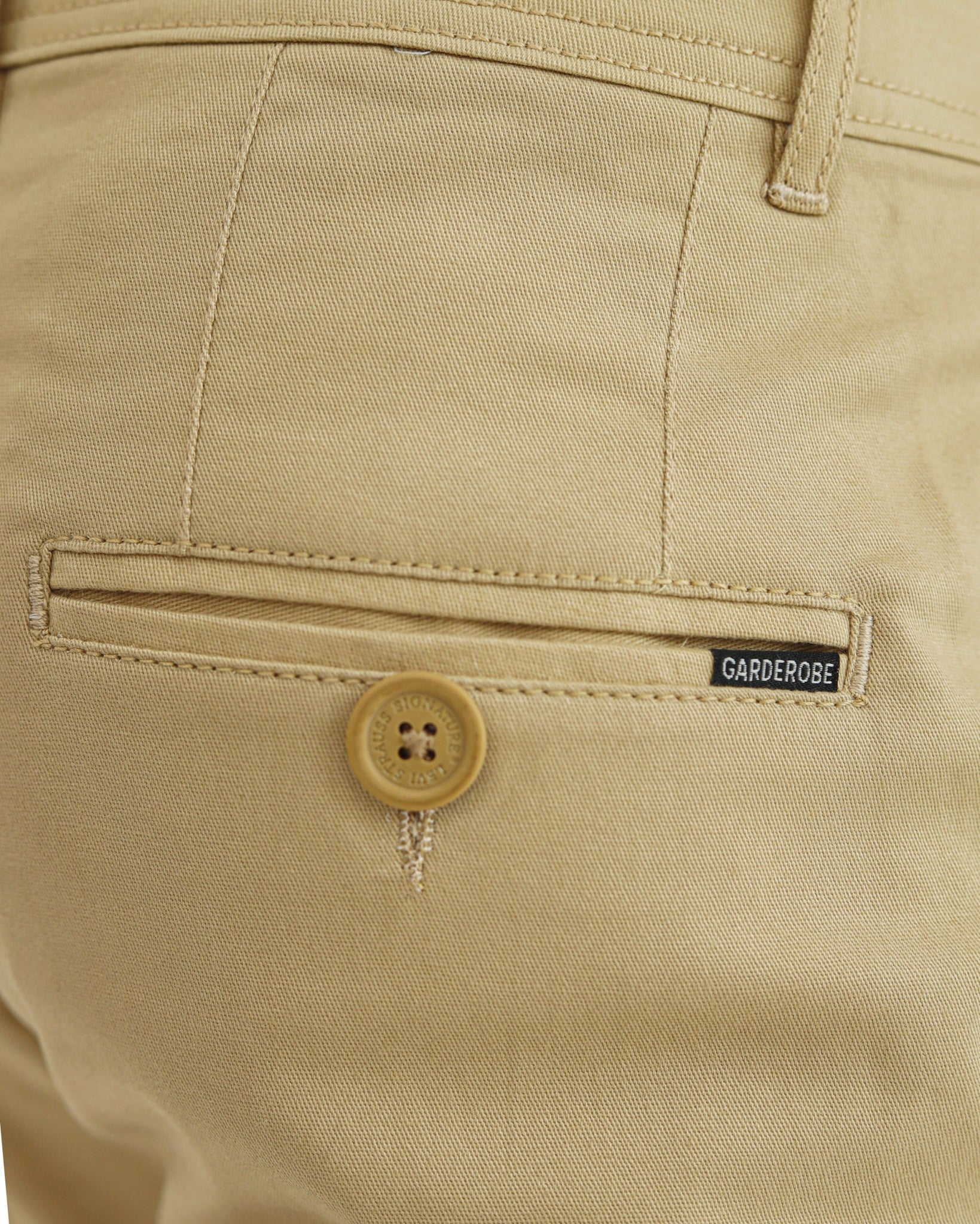 Camel Brown cotton pant - Smart FitPantGarderobe Clothing