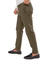 Clay Brown Cotton pant - Smart FitPantsGarderobe Clothing