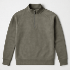 Creamy Beige MockNeck - SweatShirtGarderobe Clothing