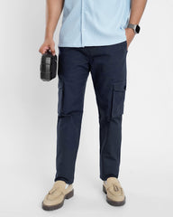 Dark Navy Cargo Trouser - Relaxed Fitcargo pantsGarderobe Clothing
