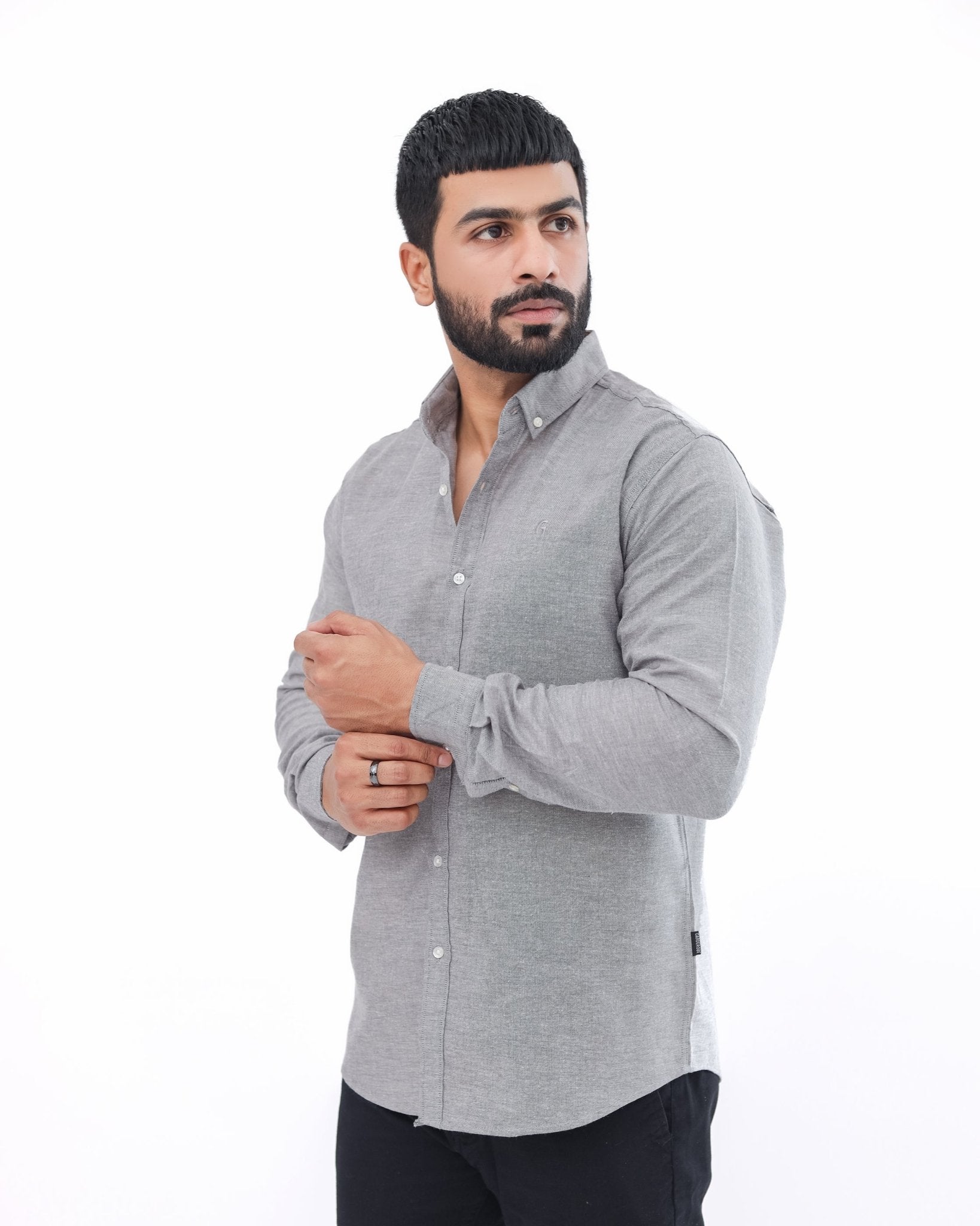 Gray Casual Shirtcasual shirtGarderobe Clothing