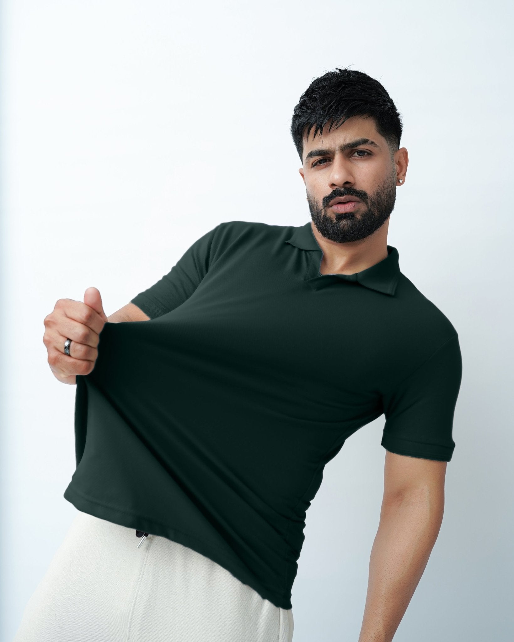 Green Polo ShirtGarderobe Clothing