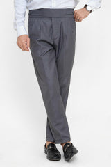 Grey Gurkha Pant - Regular FitPantGarderobe Clothing