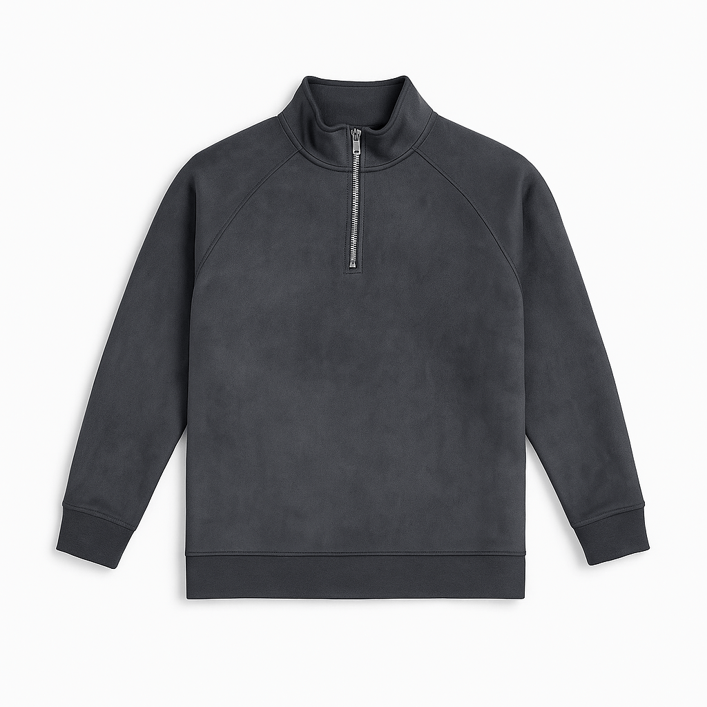 Grey MockNeck - SweatShirtGarderobe Clothing