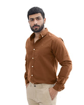Khaki Brown Casual Shirtcasual shirtGarderobe Clothing
