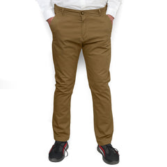 Khaki Cotton Pant - Straight FitPantGarderobe Clothing