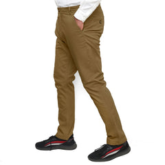 Khaki Cotton Pant - Straight FitPantGarderobe Clothing