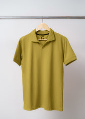 Mustard Polo - Popcorn Polo Shirt
