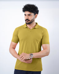 Mustard Polo - Popcorn Polo Shirt