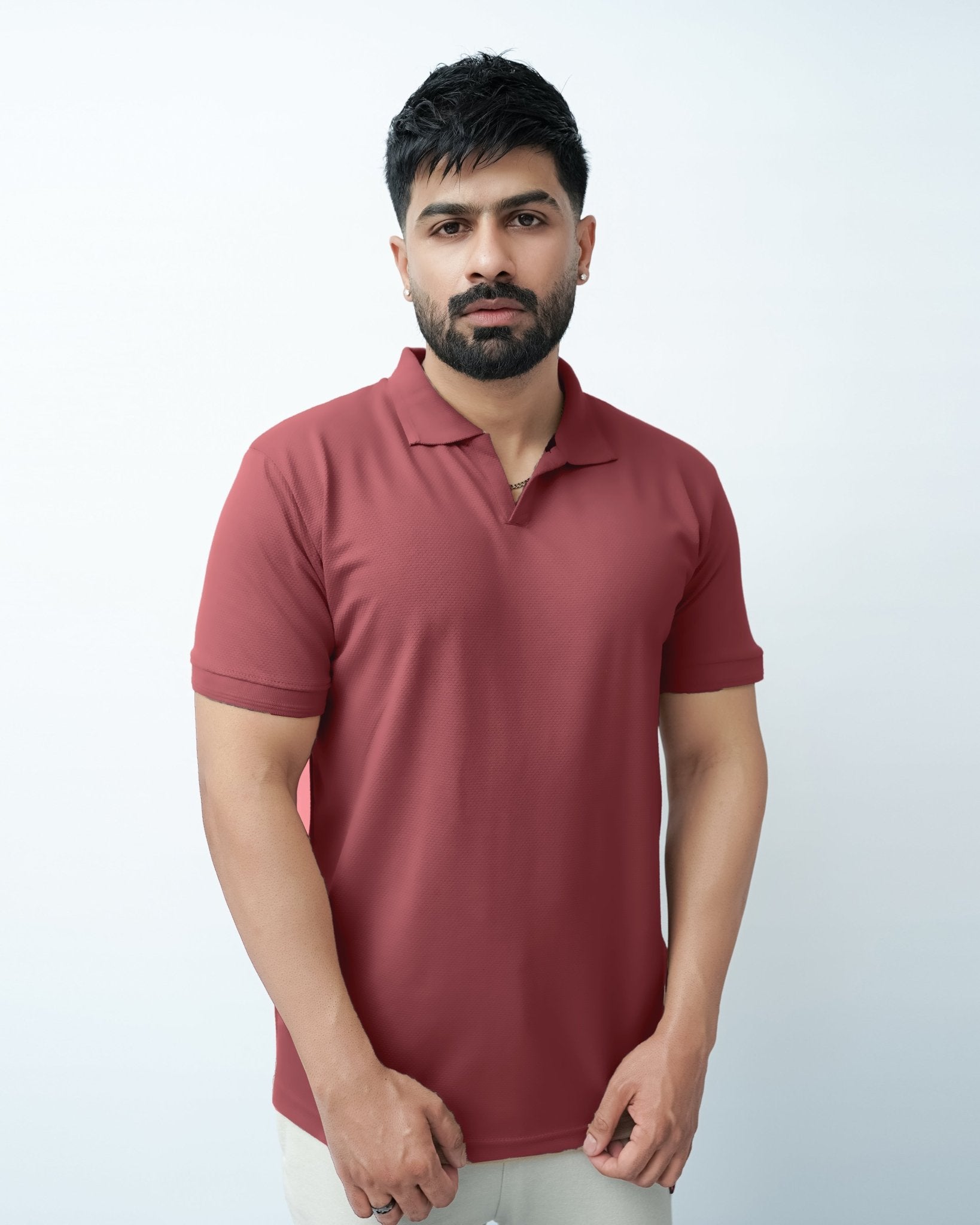 Maroon Polo ShirtGarderobe Clothing