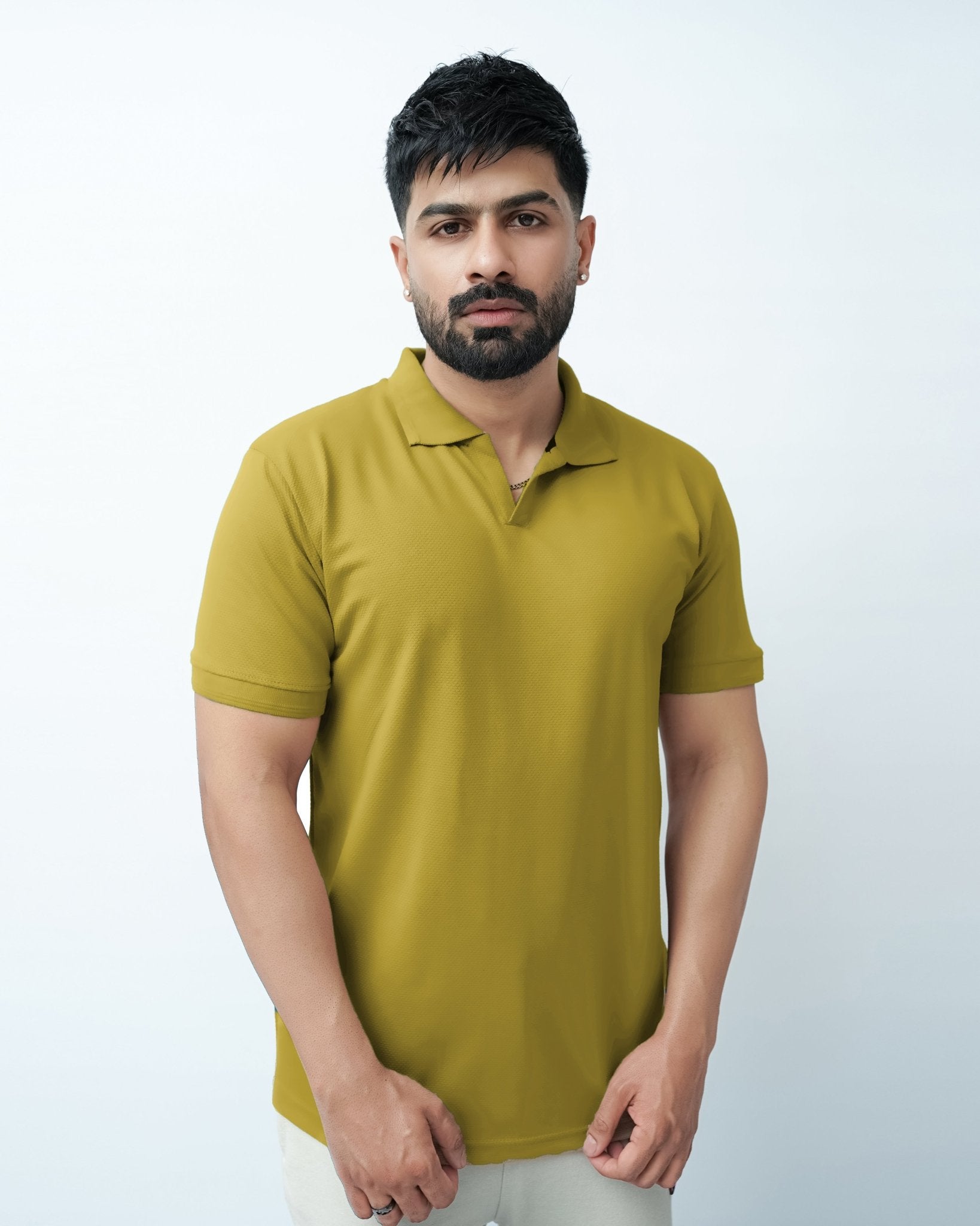 Mustard Polo ShirtGarderobe Clothing