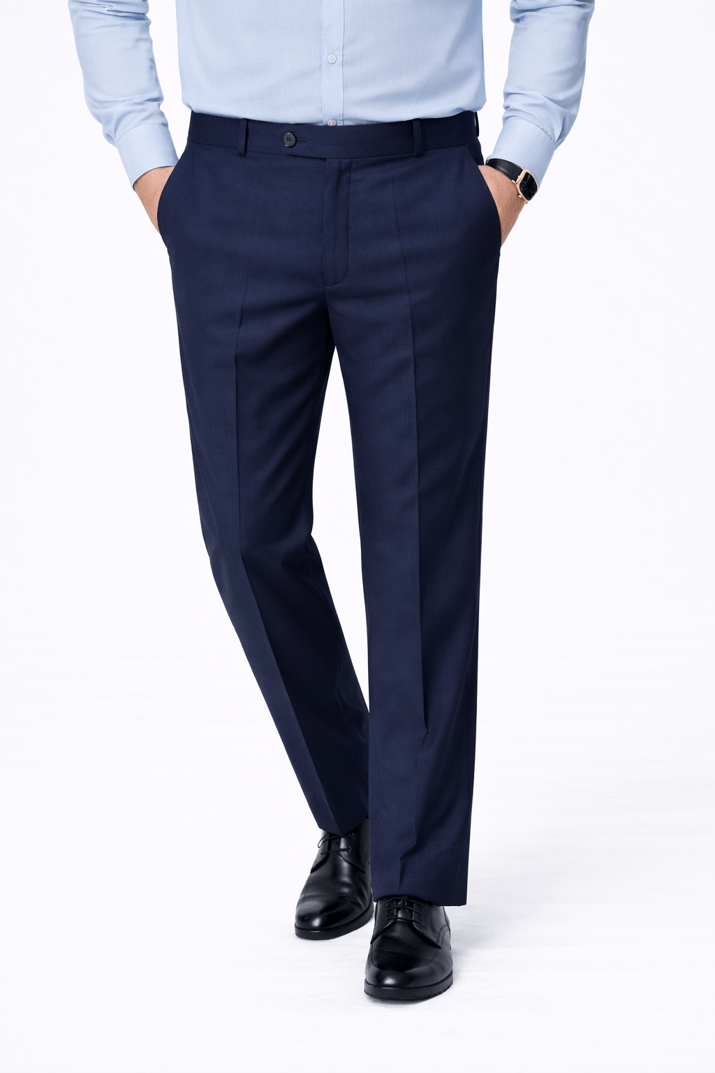 Navy Blue Formal Dress Pant – Garderobe Clothing