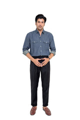Vintage Blue Denim ShirtshirtGarderobe Clothing