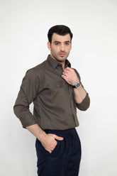 VINTAGE MOSS – Italian Collar Double Pocket ShirtshirtGarderobe Clothing