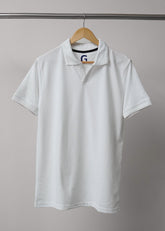 WHITE POLO - Popcorn Polo ShirtGarderobe Clothing