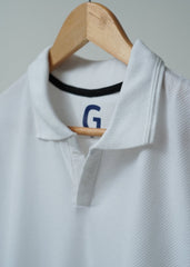 WHITE POLO - Popcorn Polo ShirtGarderobe Clothing