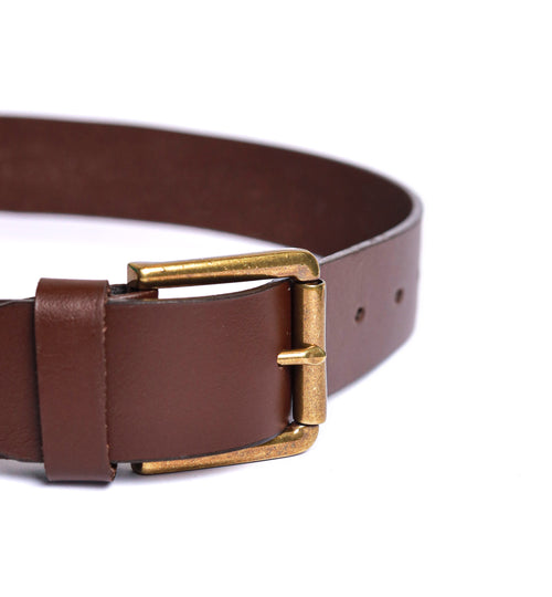 Elegance Dark Brown Leather Belt