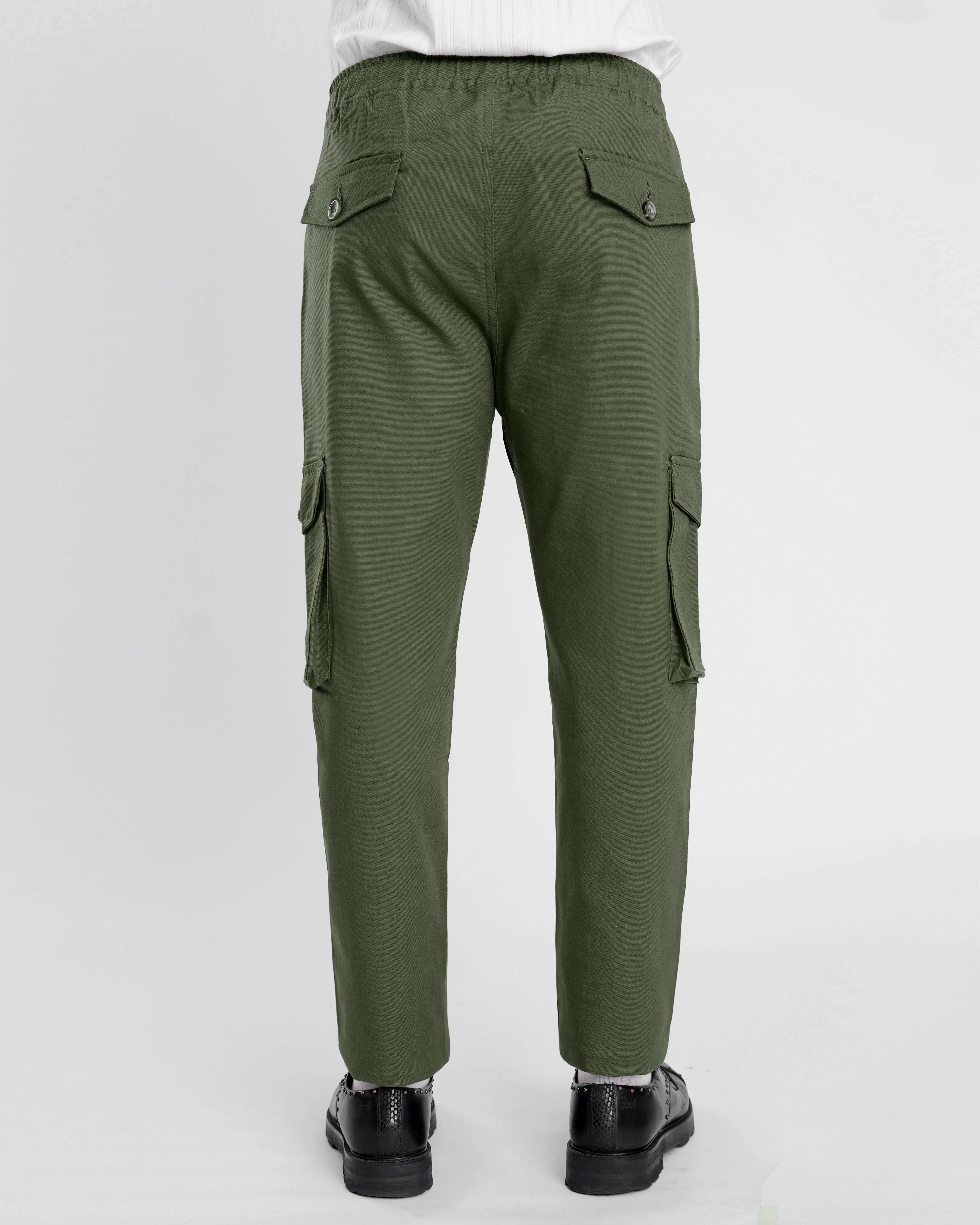 Green Cargo Trouser - Relaxed Fit