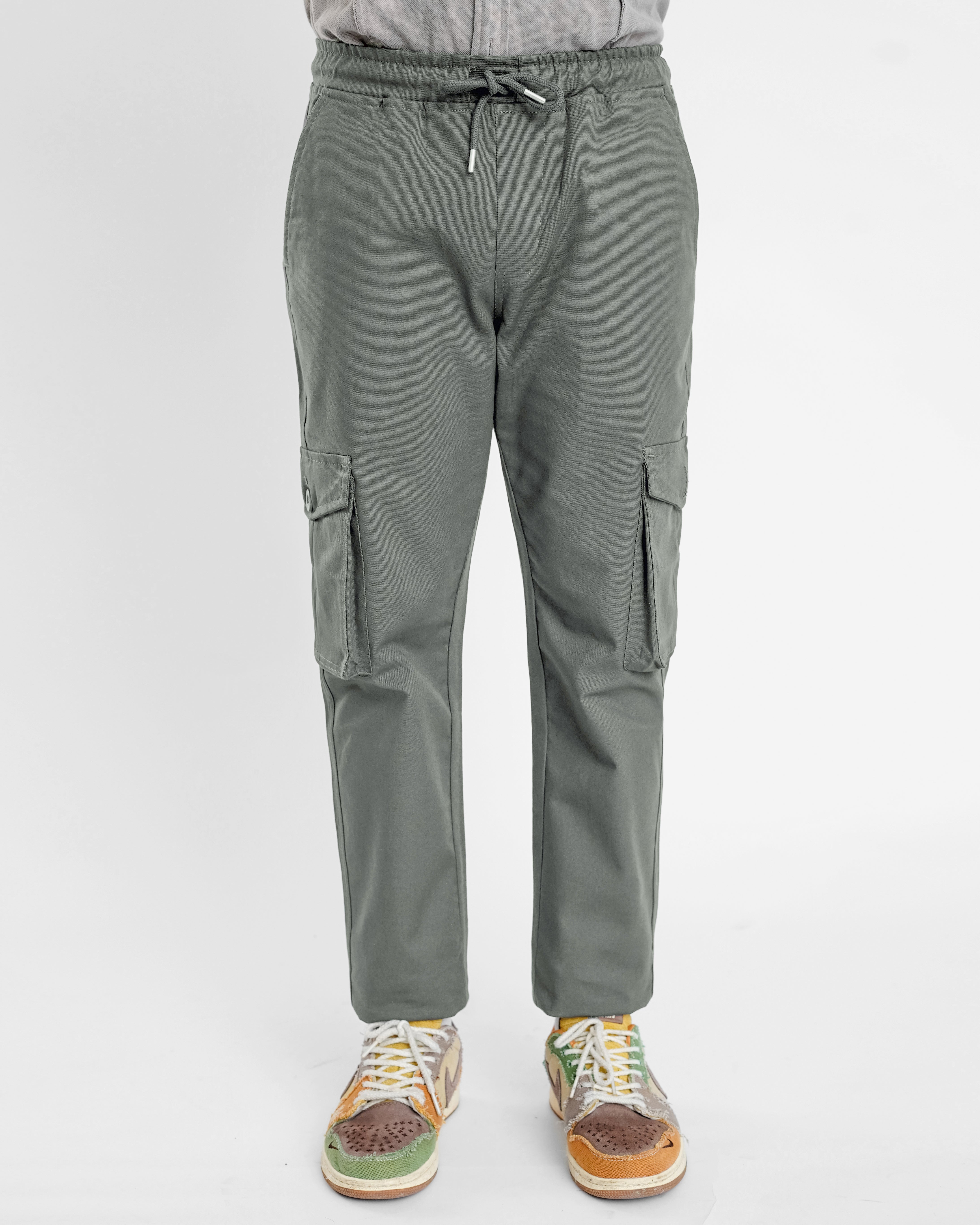 Charcoal Cargo Trouser - Relaxed Fit