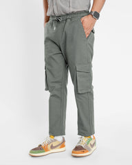 Charcoal Cargo Trouser - Relaxed Fit
