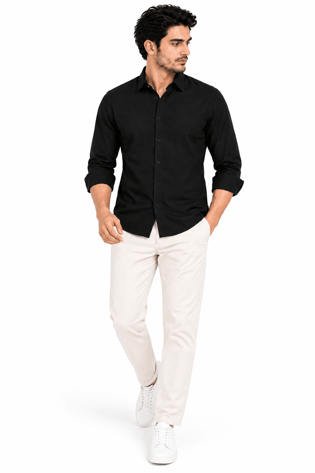 Black Casual Shirt - AS Seriescasual shirtGarderobe Clothing