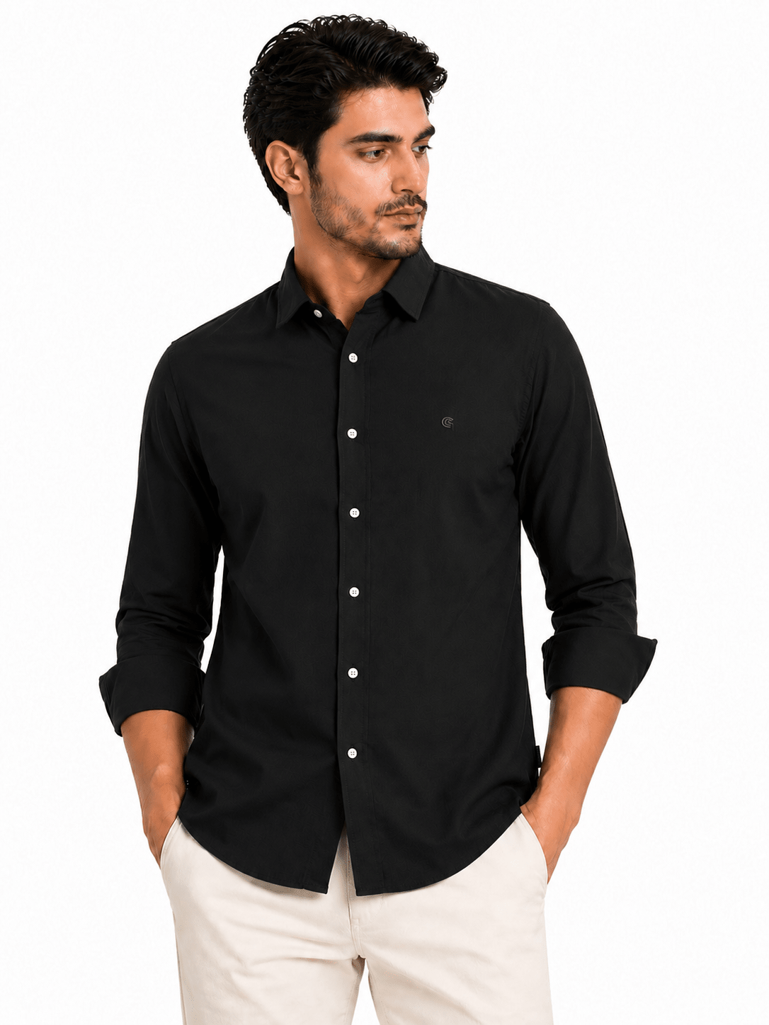 Black Casual Shirtcasual shirtGarderobe Clothing