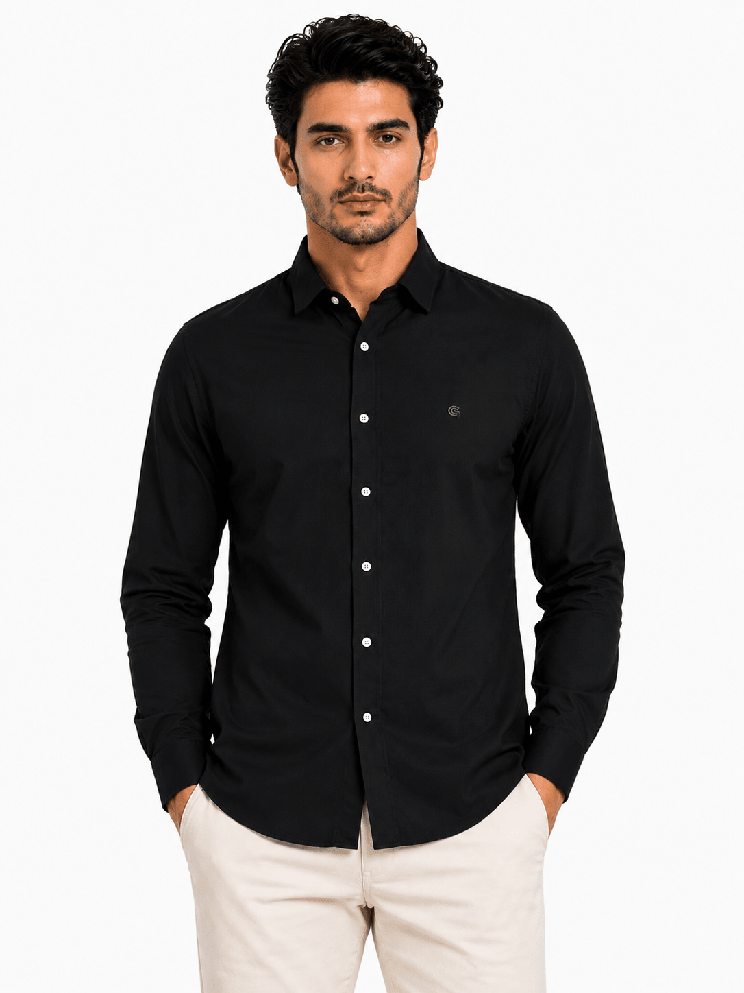 Black Casual Shirtcasual shirtGarderobe Clothing