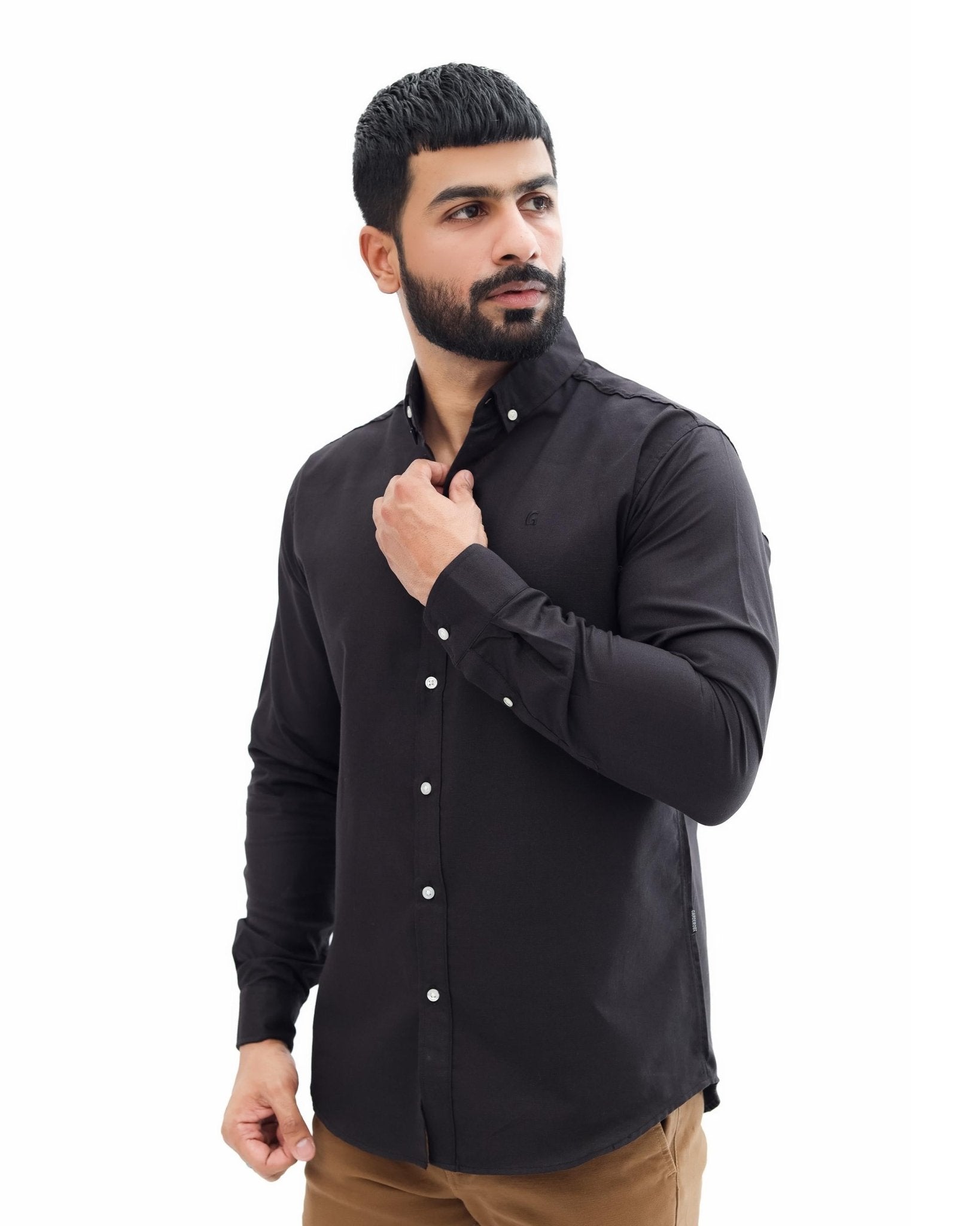 Black Casual Shirtcasual shirtGarderobe Clothing