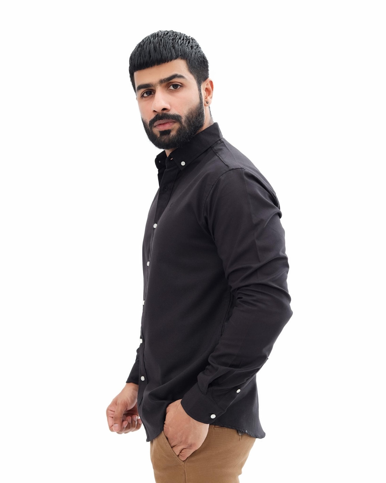 Black Casual Shirtcasual shirtGarderobe Clothing