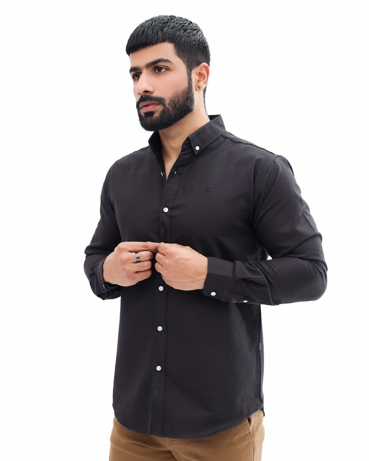 Black Casual Shirtcasual shirtGarderobe Clothing