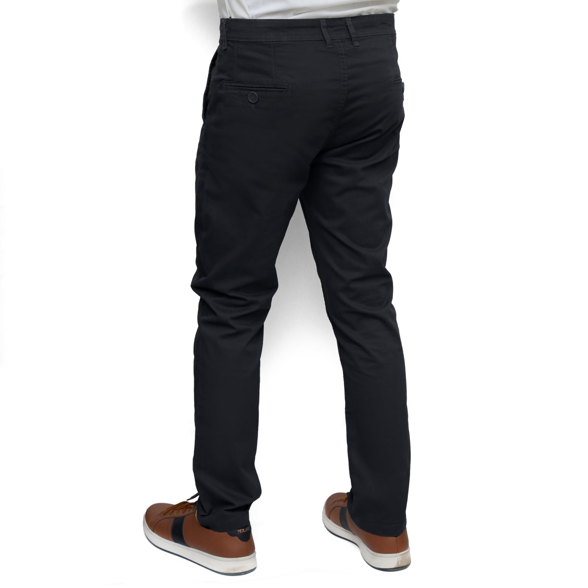 Black Cotton Pant - Straight Fit 1PantGarderobe Clothing