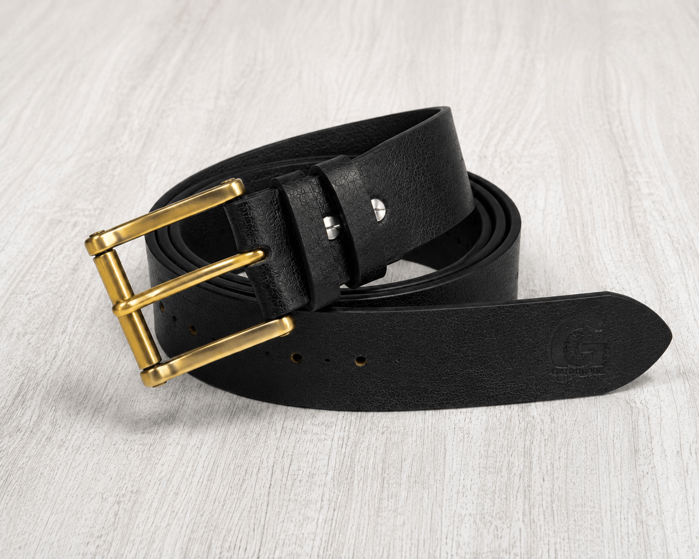 Black Elegance Leather Beltleather beltGarderobe Clothing