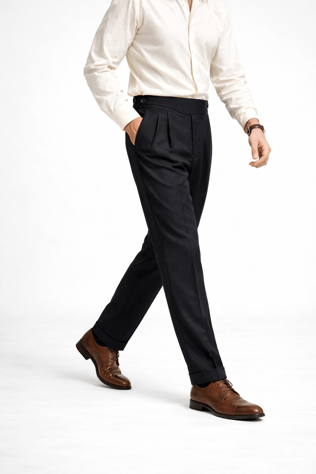 Black Gurkha Pant - Regular FitPantGarderobe Clothing