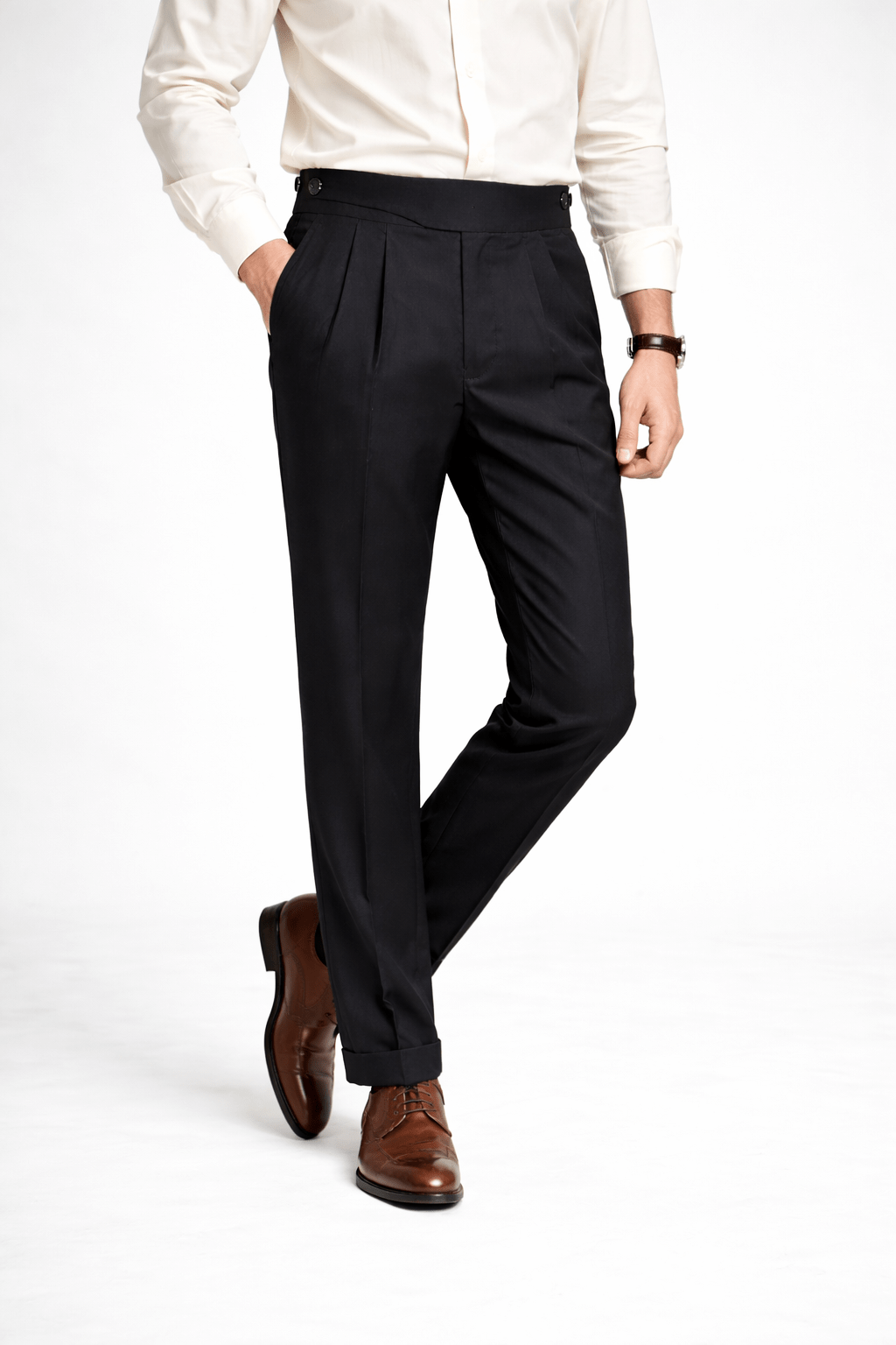 Black Gurkha Pant - Regular FitPantGarderobe Clothing