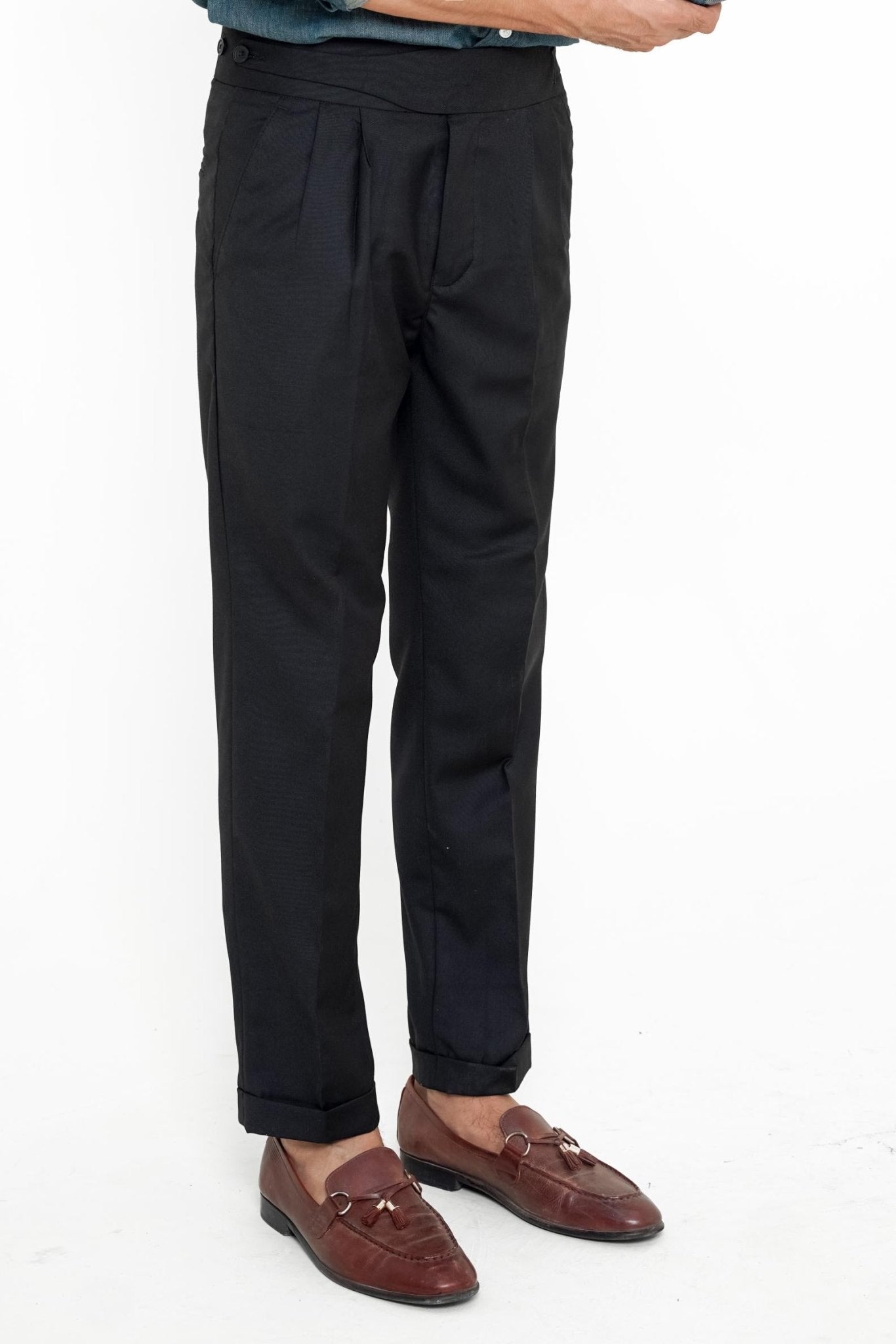 Black Gurkha Pant - Regular FitPantGarderobe Clothing