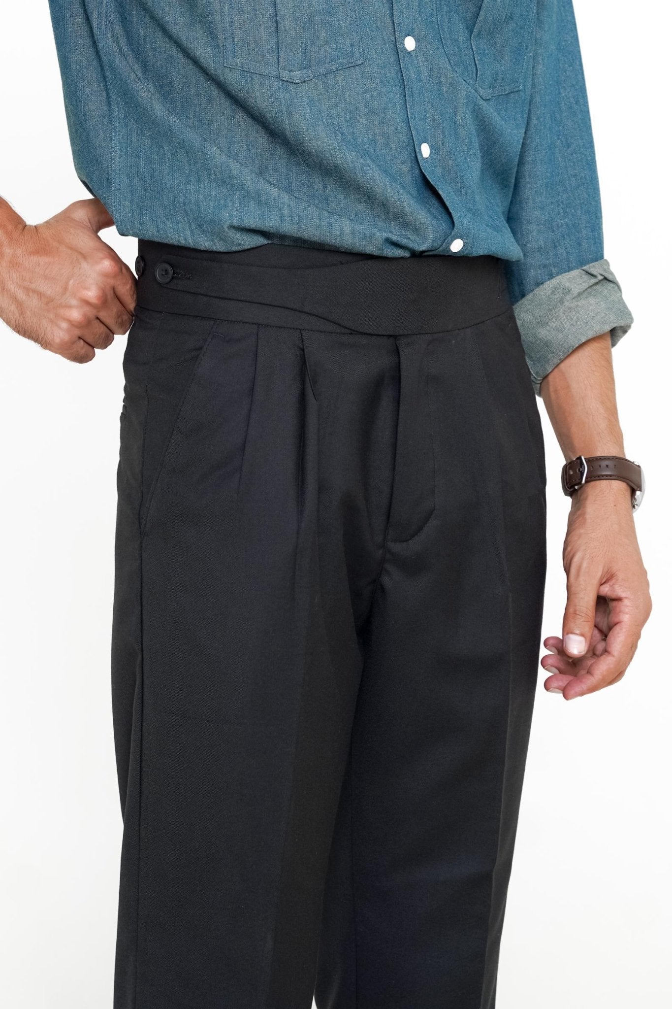 Black Gurkha Pant - Regular FitPantGarderobe Clothing