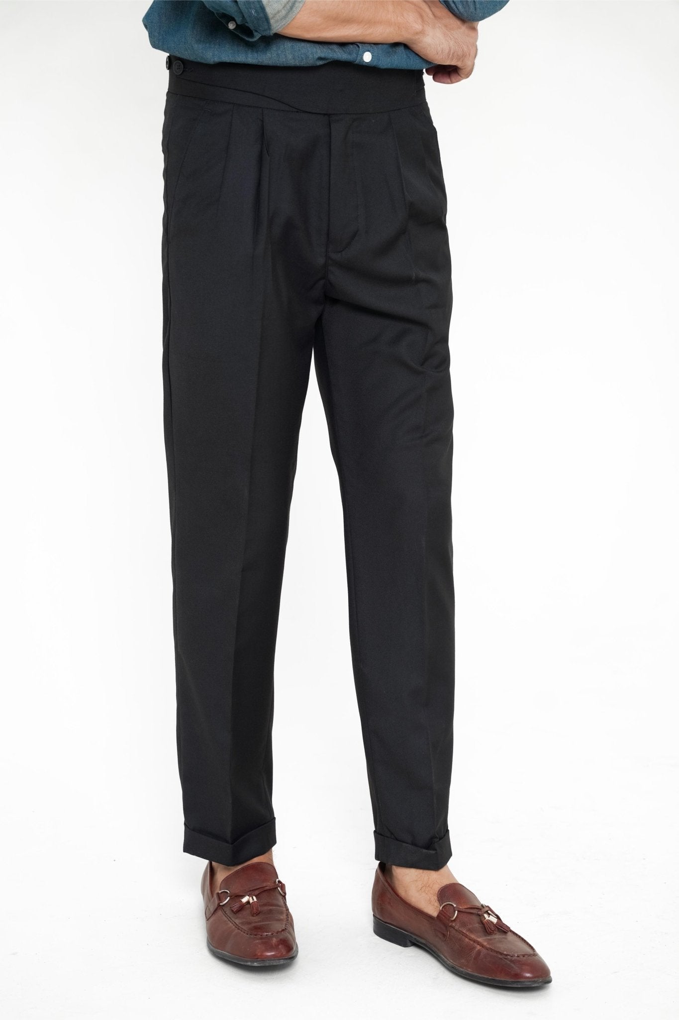 Black Gurkha Pant - Regular FitPantGarderobe Clothing