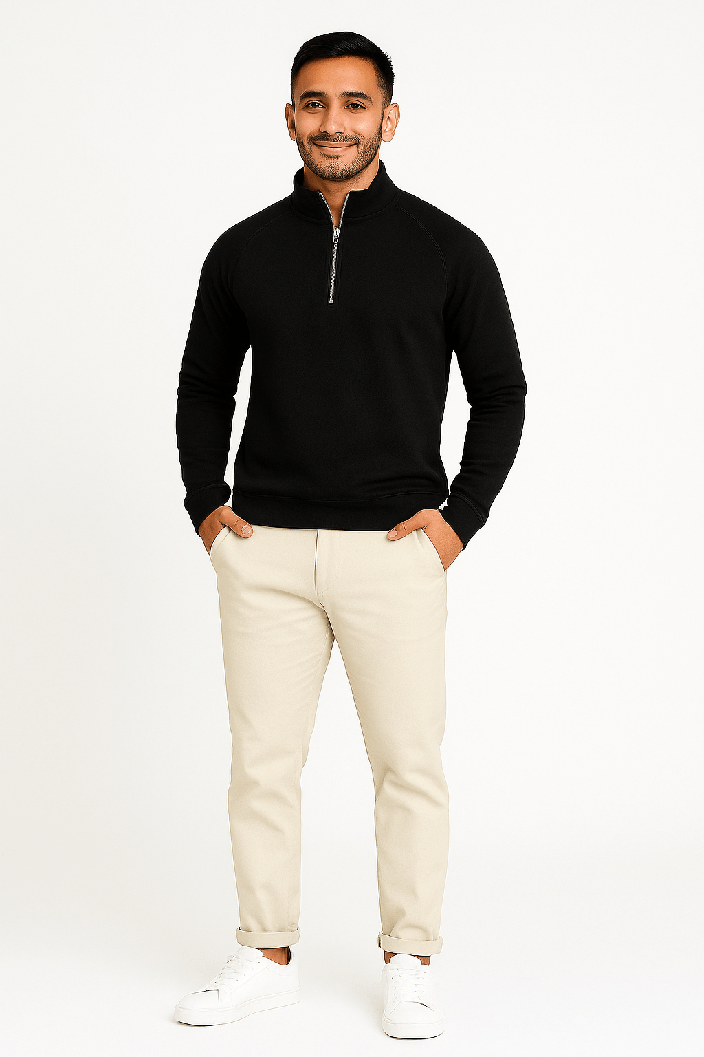 Black MockNeck - SweatShirtGarderobe Clothing