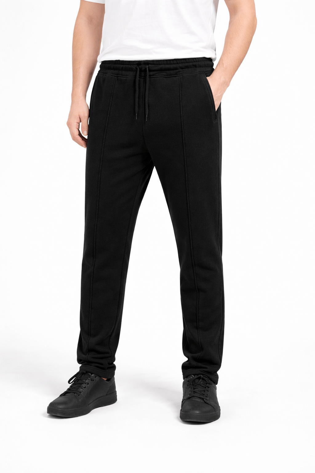 Black Pleated Trouser - Regular - fitGarderobe Clothing